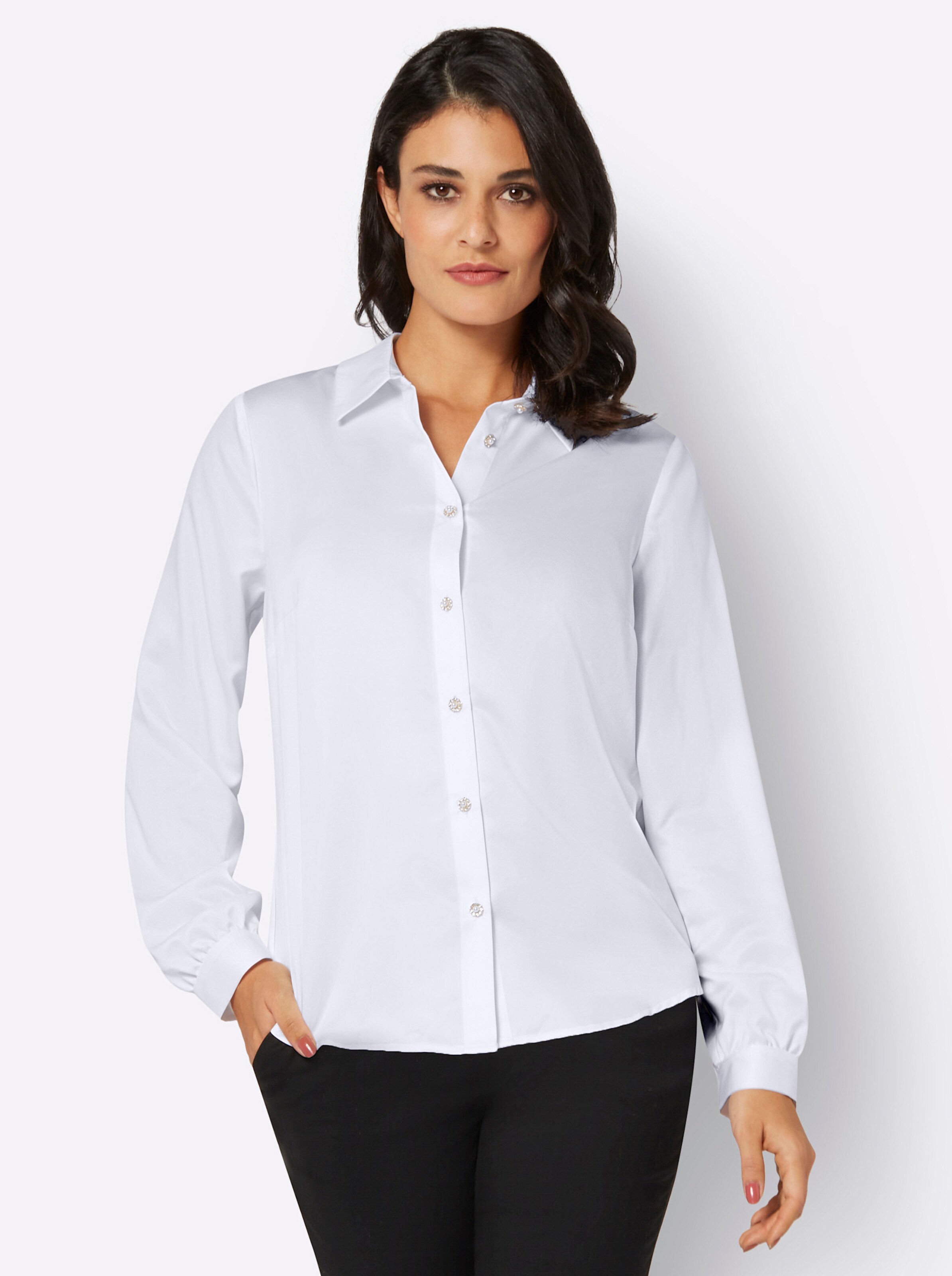 Bluse in weiß