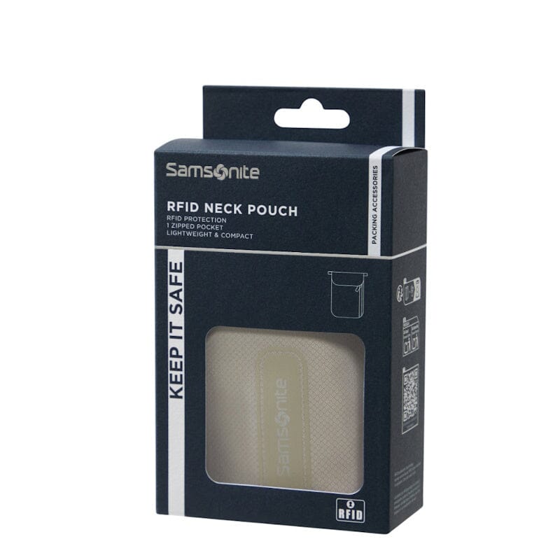 Samsonite TA Revolution Rfid Neck Pouch Eclipse Grey