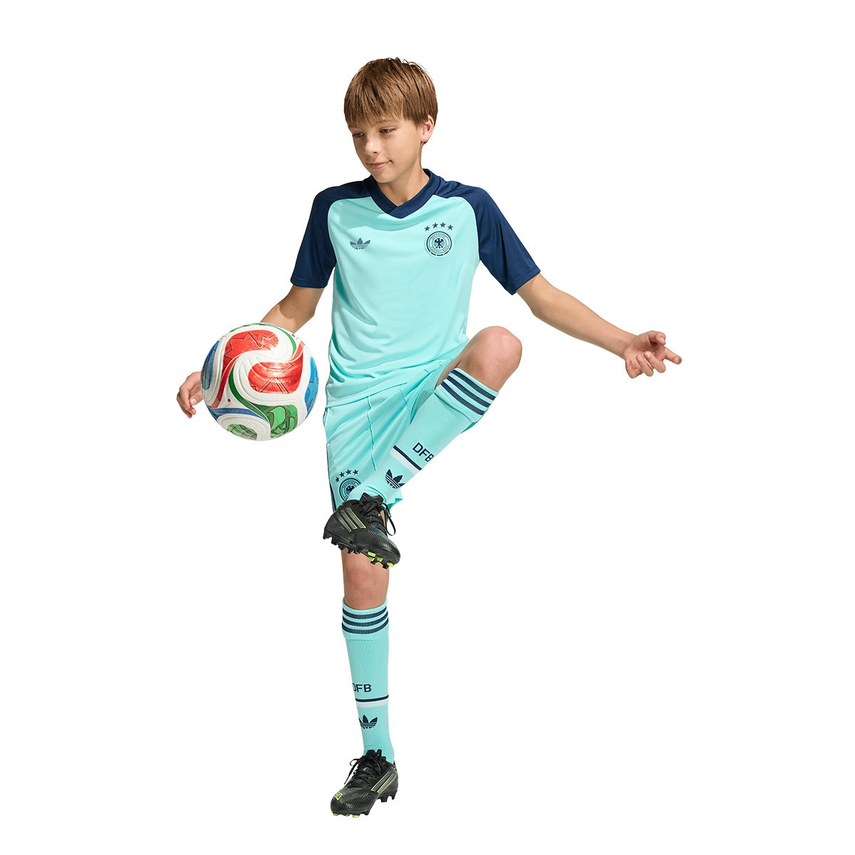 T-Shirt adidas Alemanha Pre-Match Away Mundial 2026 Criança