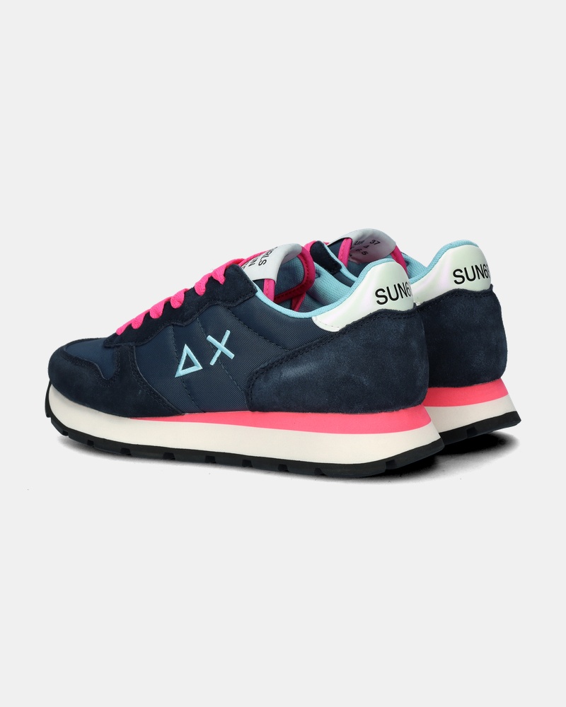 Sun 68 Ally Solid Nylon Lage sneakers  - blauw