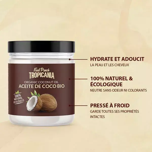 Tratamento com Óleo de Coco Orgânico Tropicania 250ml