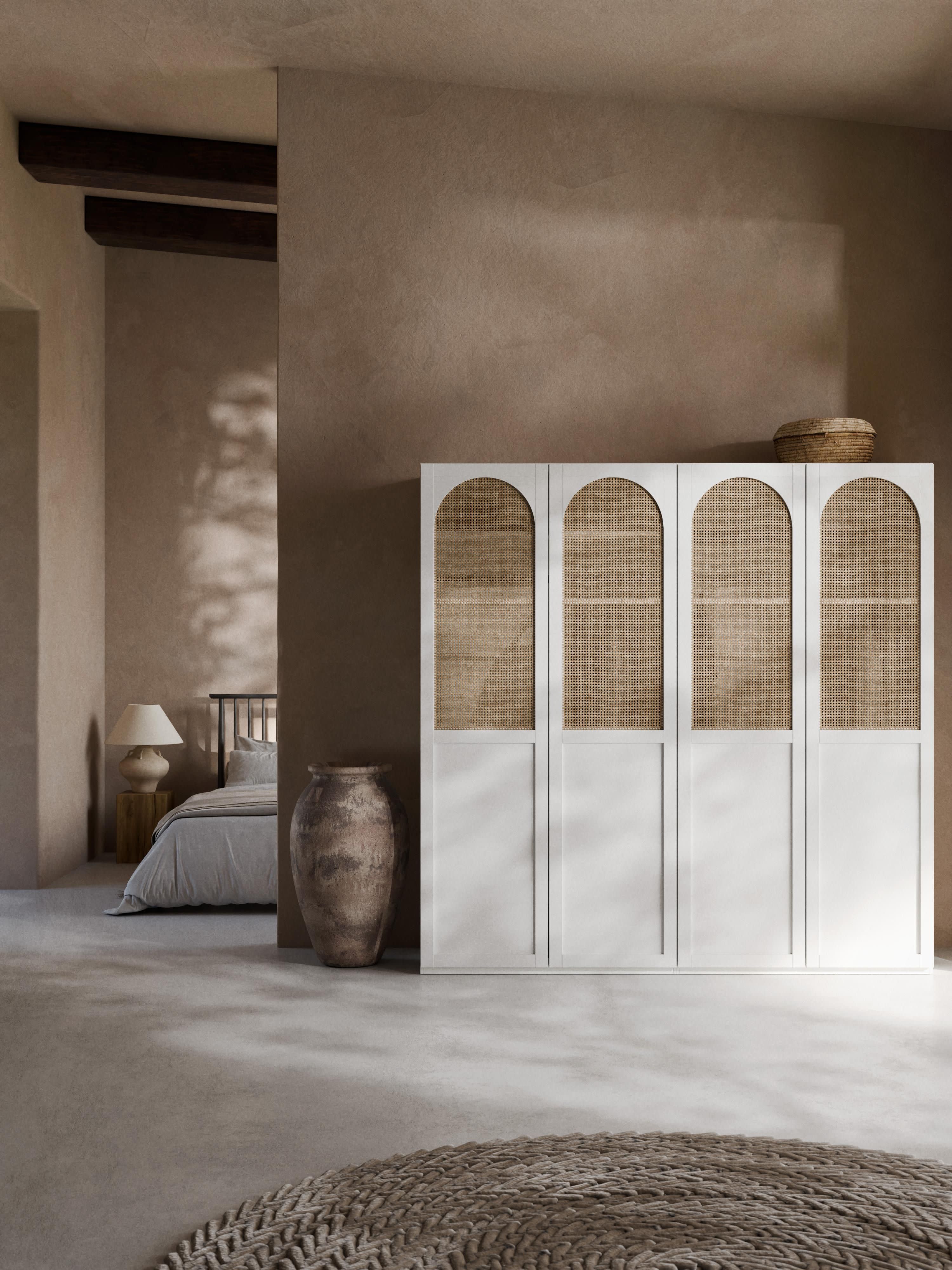 Modulaire draaideurkast Jeanne, 200 cm breed, diverse opties