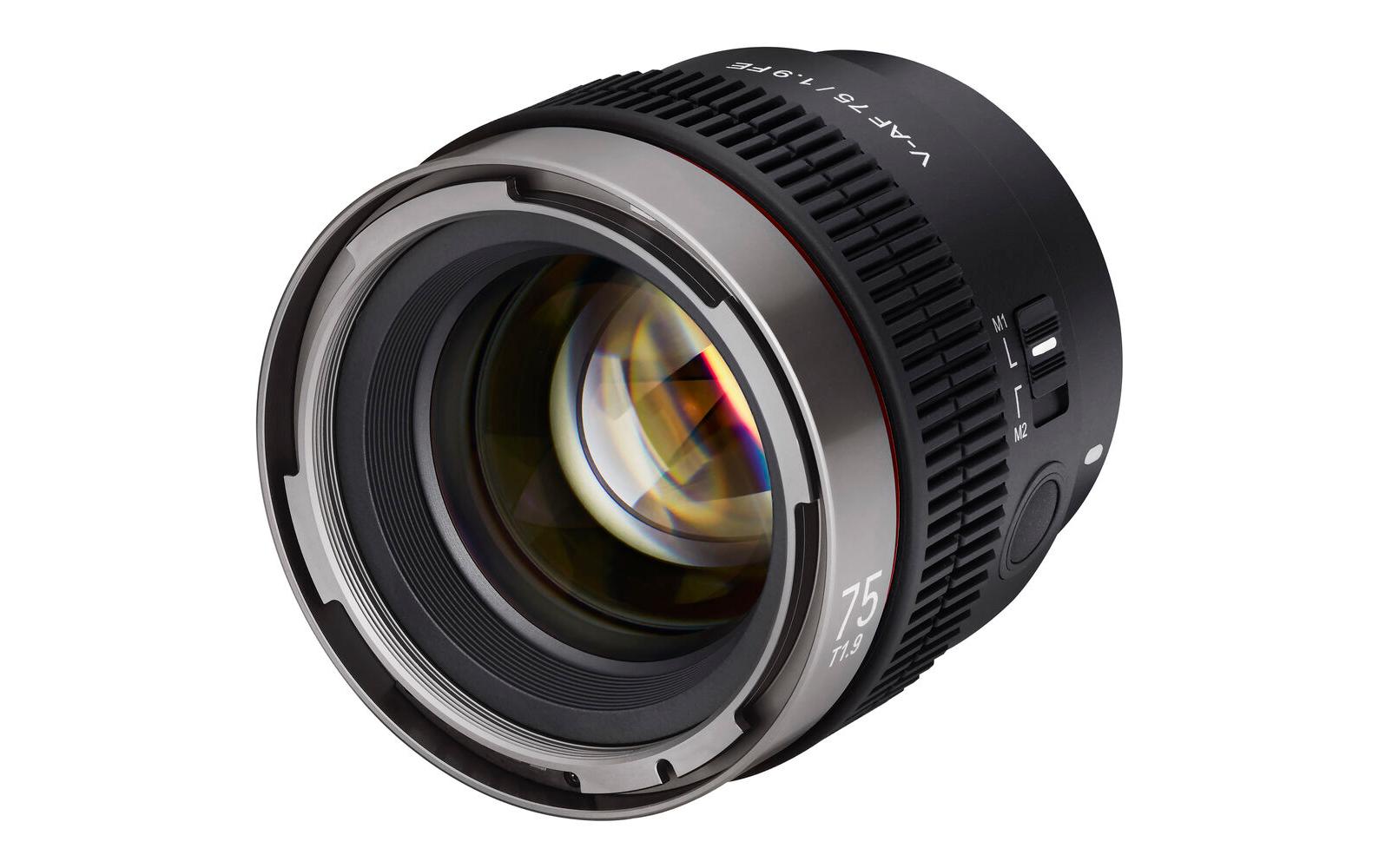 Festbrennweite V-AF 75mm T1.9 – Sony E-Mount<br>Hochwertiges Video-Autofokus-Objektiv