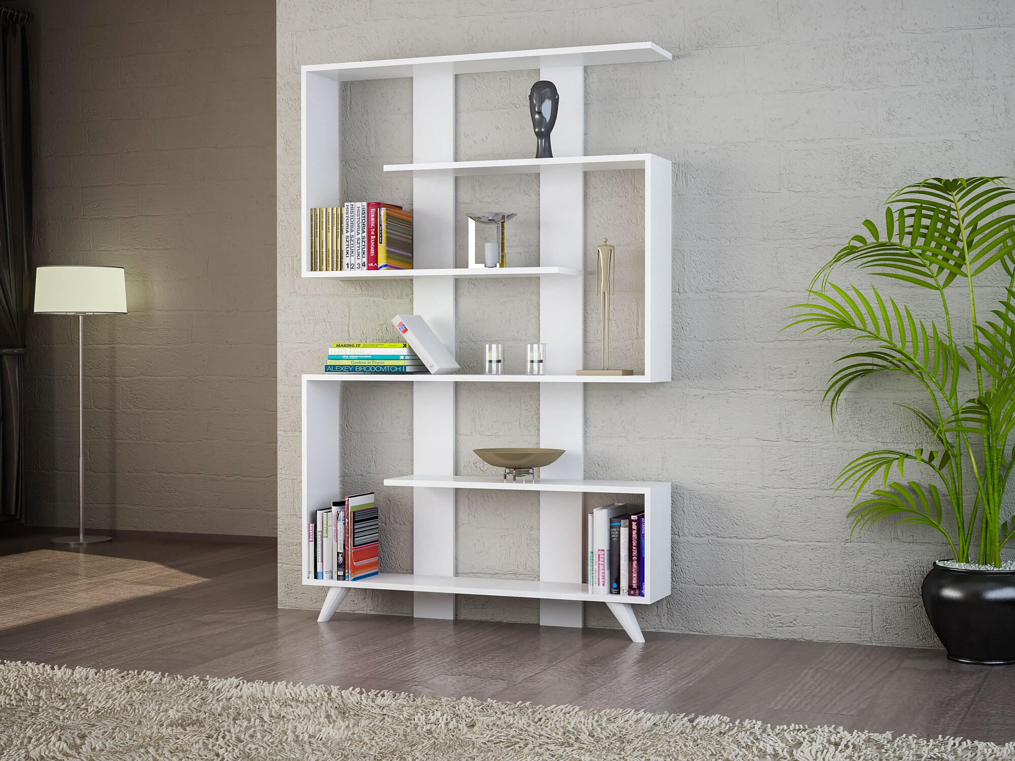 BücherregalRain Weiß