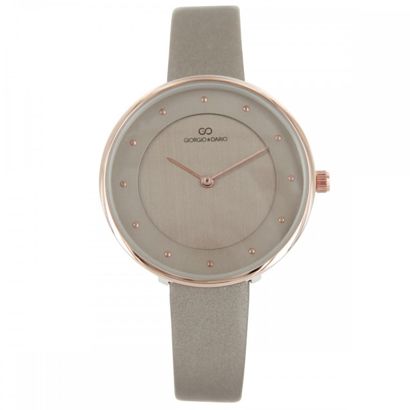 Montre Femme GIORGIO bracelet Cuir Gris