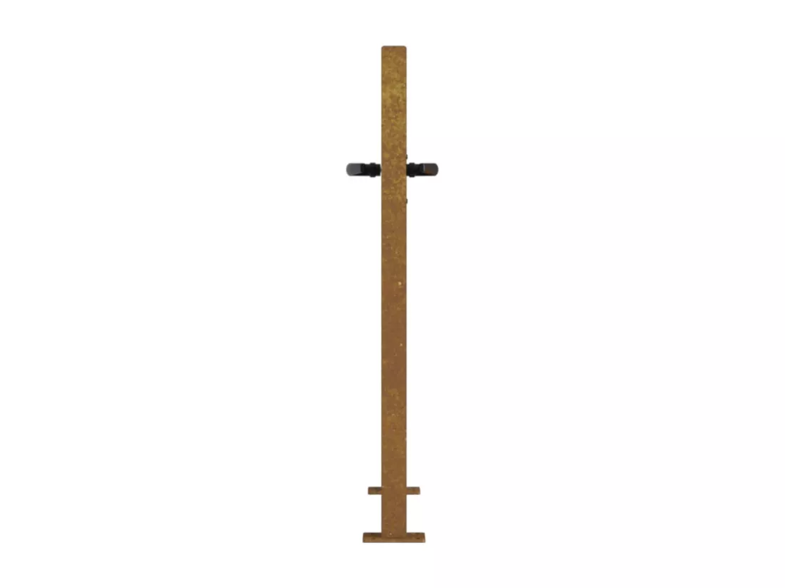 Portail de jardin 105x105 cm acier corten conception de l'arbre