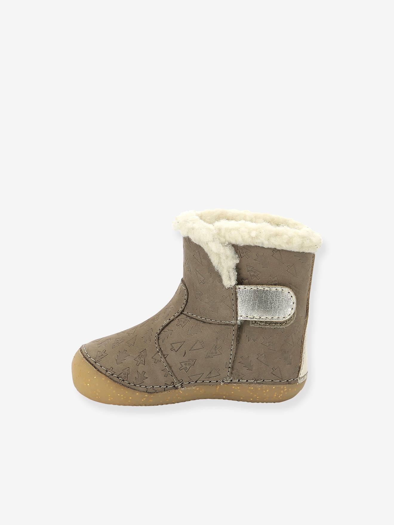 Botinhas So Windy KICKERS® First Steps, Bege Bebê