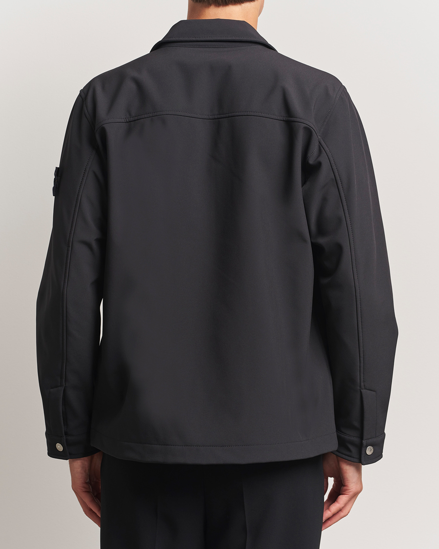 Stone Island Soft Shell Shirt Jacket Black