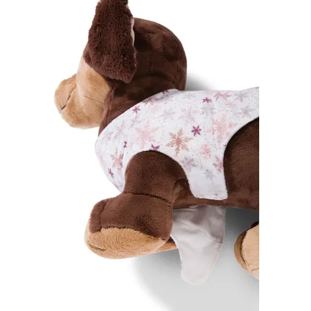 NICI Kuscheltier Dackel Skida mit Schneeanzug GREEN, 38 cm