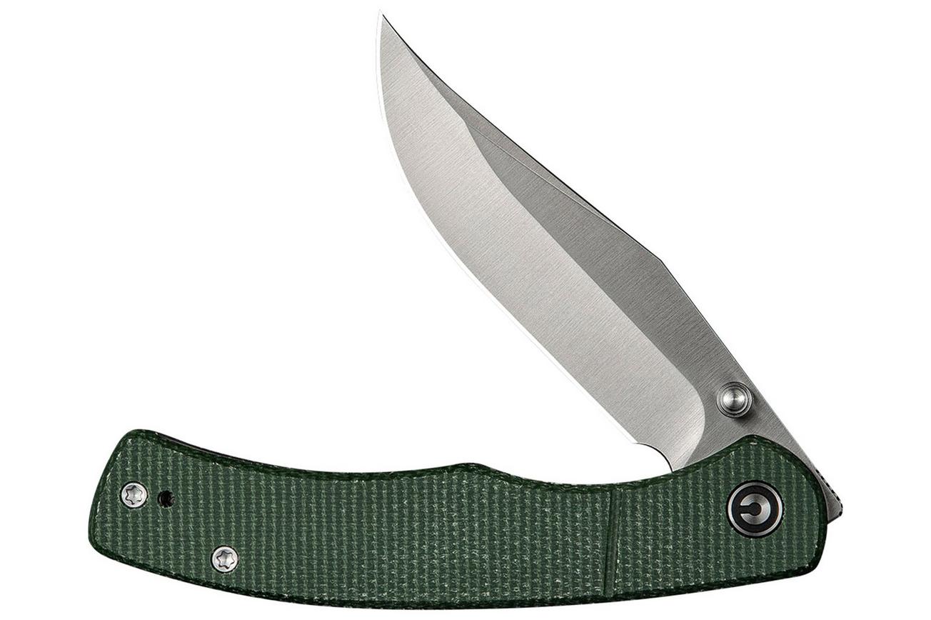 Civivi Clingman C23065-4 Satin Finished Nitro-V Green Canvas Micarta, zakmes, Taylor Martin design