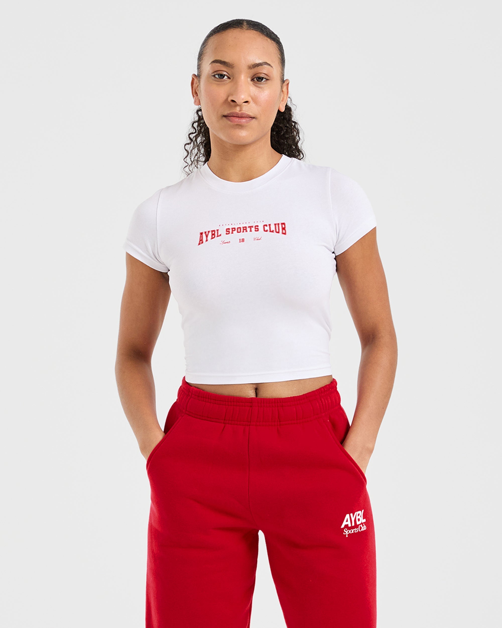 Sports Club Varsity Baby Tee