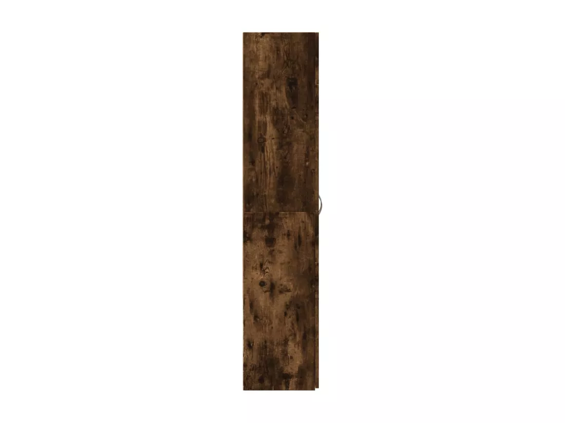 Armoire de classement chêne fumé 60x32x153 cm bois d'ingénierie
