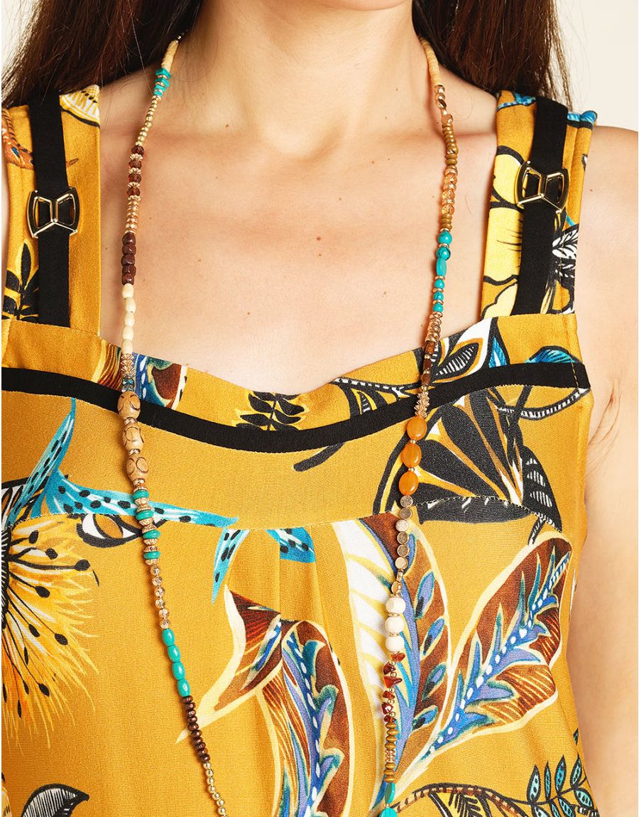 Robe bretelle imprimée
