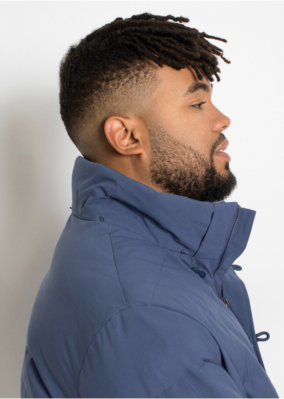 Parka longue à capuche amovible