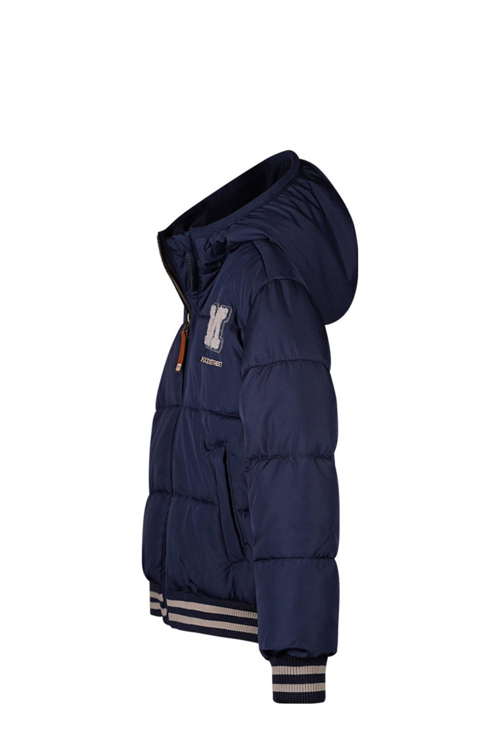 Moodstreet gewatteerde winterjas Justin donkerblauw