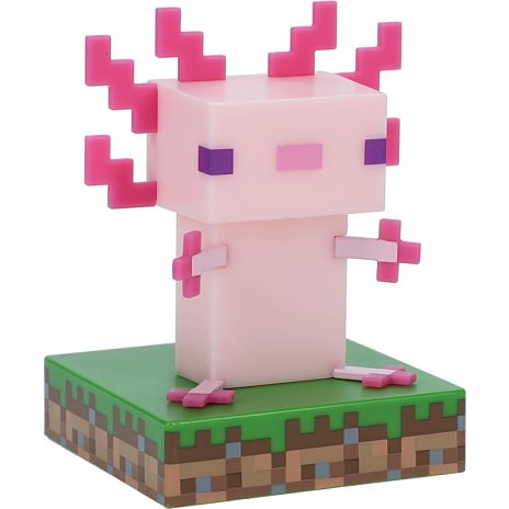 Minecraft Axolotl lampe - lyserød
