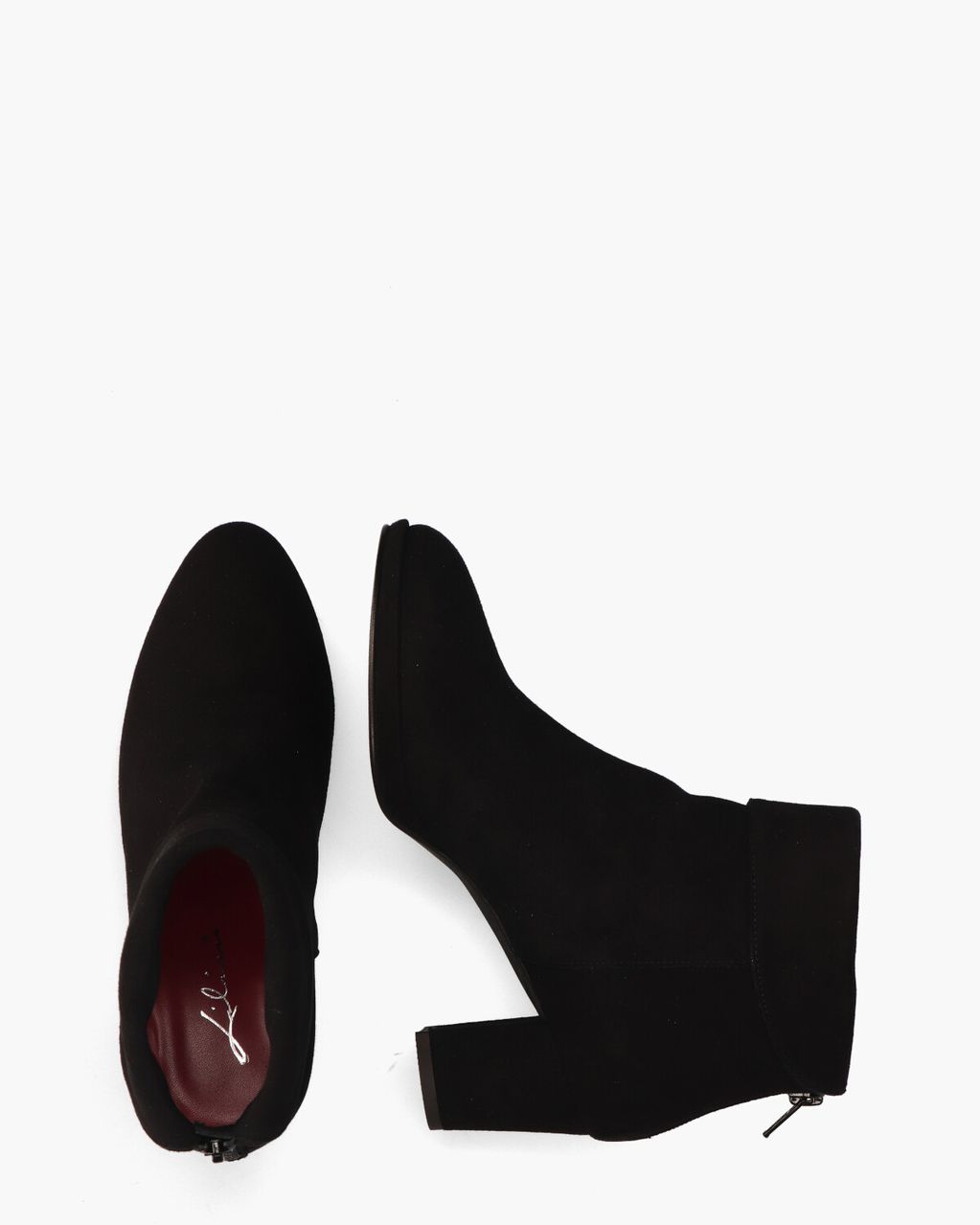 Lilian 8986P Zwart Dames Enkelboots