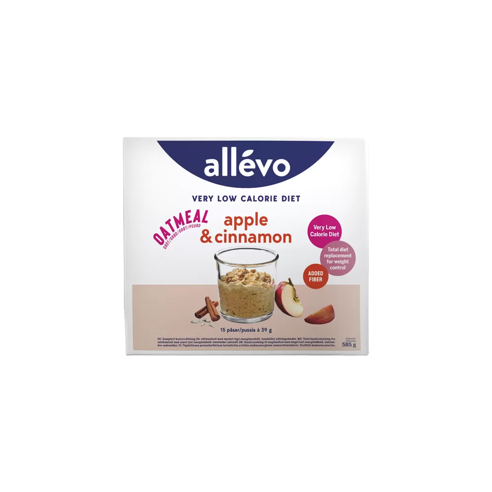 Allévo VLCD Oatmeal Apple & Cinnamon - 15x39 g