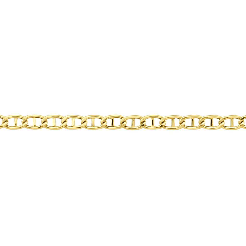 Collier Celio Maille Marine Ovale Or Jaune