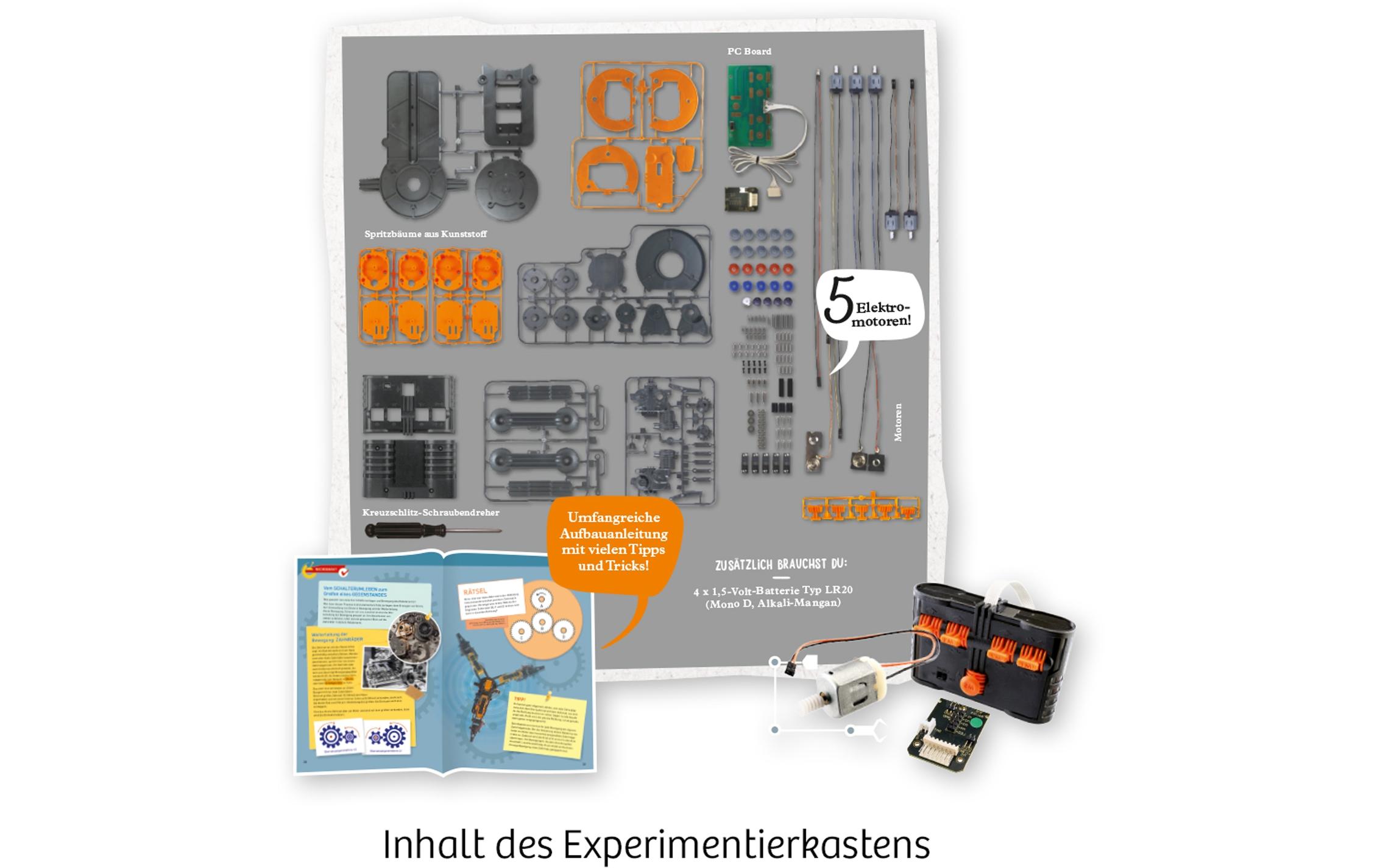 Experimentierkasten Roboter-ArmEin hochwertiger Modellbausatz für Roboter-Fans