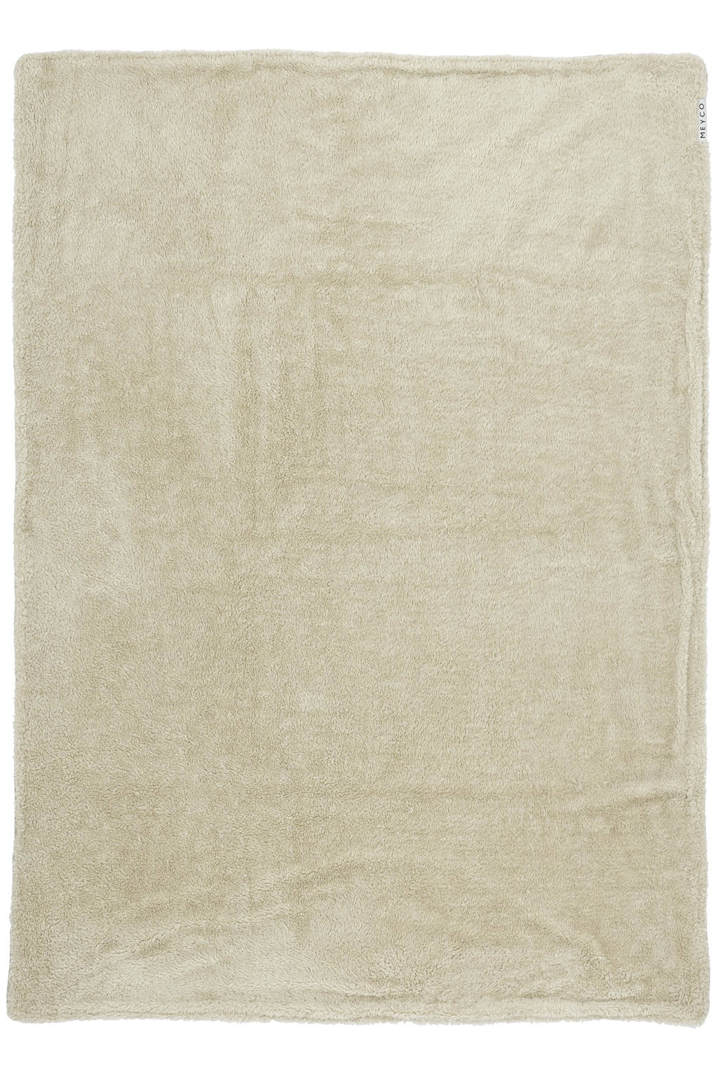 reversible baby ledikantdeken Knit Basic Teddy 100x150 cm Sand Melange