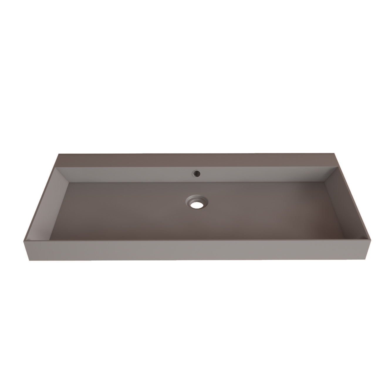 SaniGoods Kolo wastafel 100cm zonder kraangat mat leigrijs