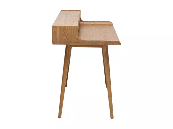 Bureau avec rangements scandinave bois clair L110 cm OPUS