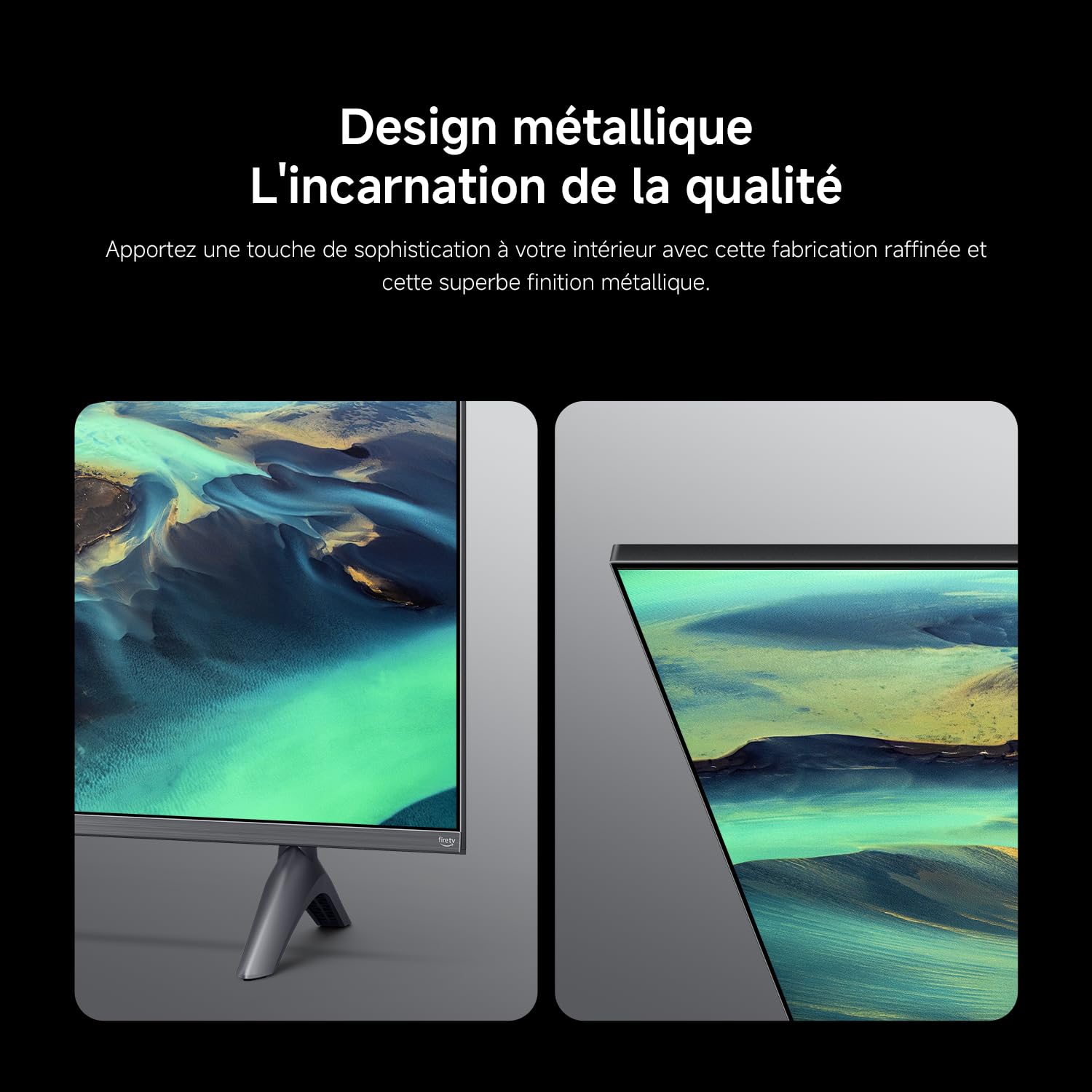 XIAOMI TV F Pro 65, 165 cm (65 Pouces), 4K UHD QLED, Smart TV, Fire TV, Contrôle Vocal Alexa, HDR10+, Mode Game Boost 120Hz, MEMC, 2Go+32Go, Compatibl