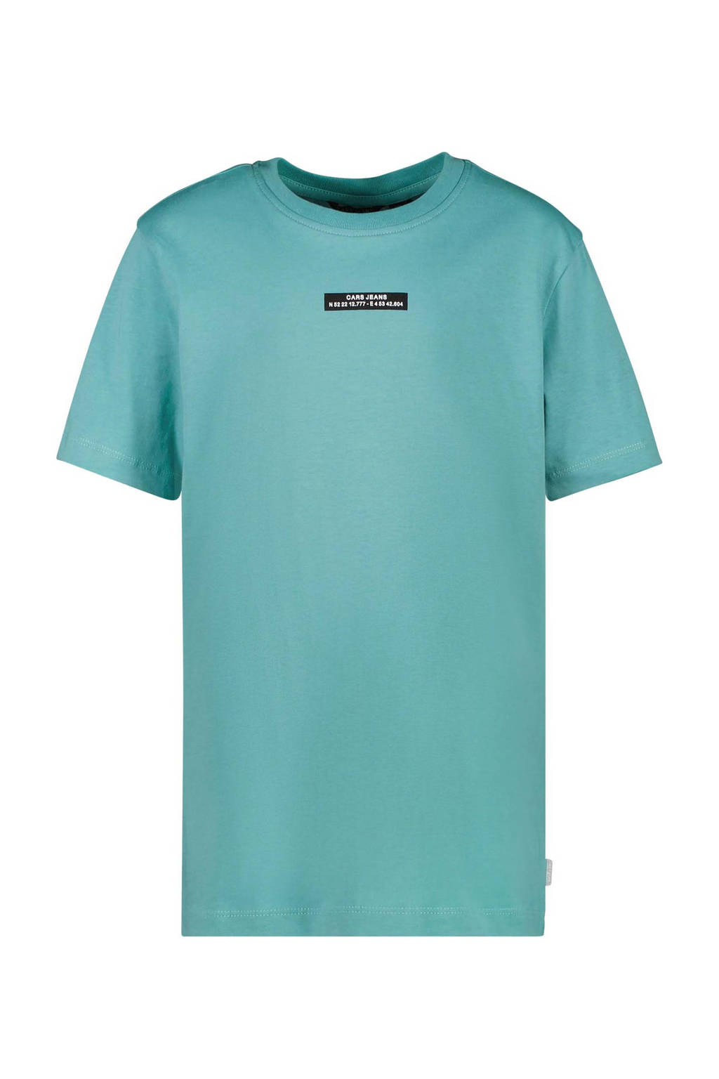 Cars T-shirt SONO met tekst turquoise