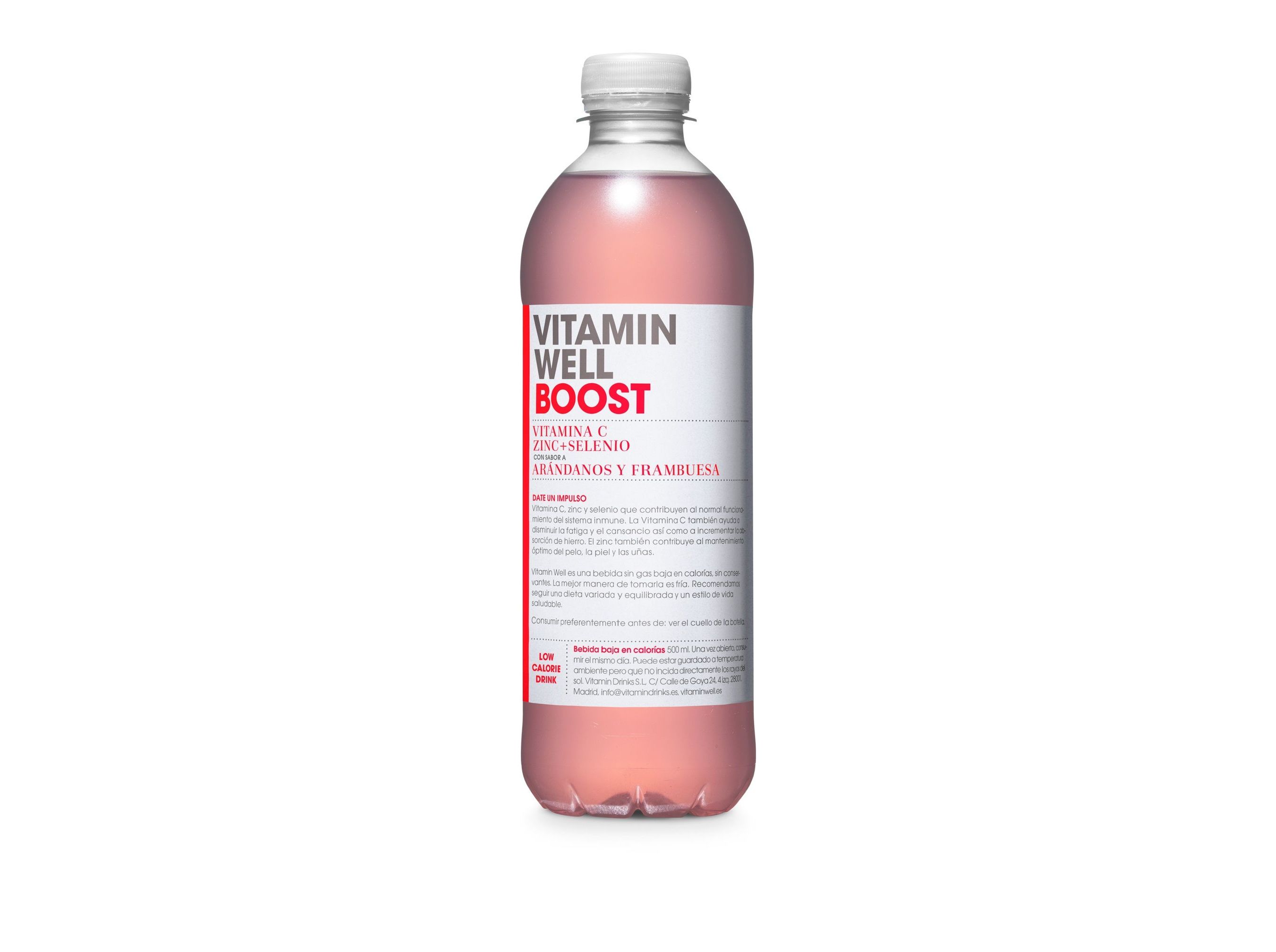 BEBIDA ISOTÓNICA VITAMIN WELL BOOST ARANDO/ FRAMBOESA 500ML