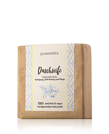 puremetics Natur-Seifen Duschseife Hafermilch Tonka 100g