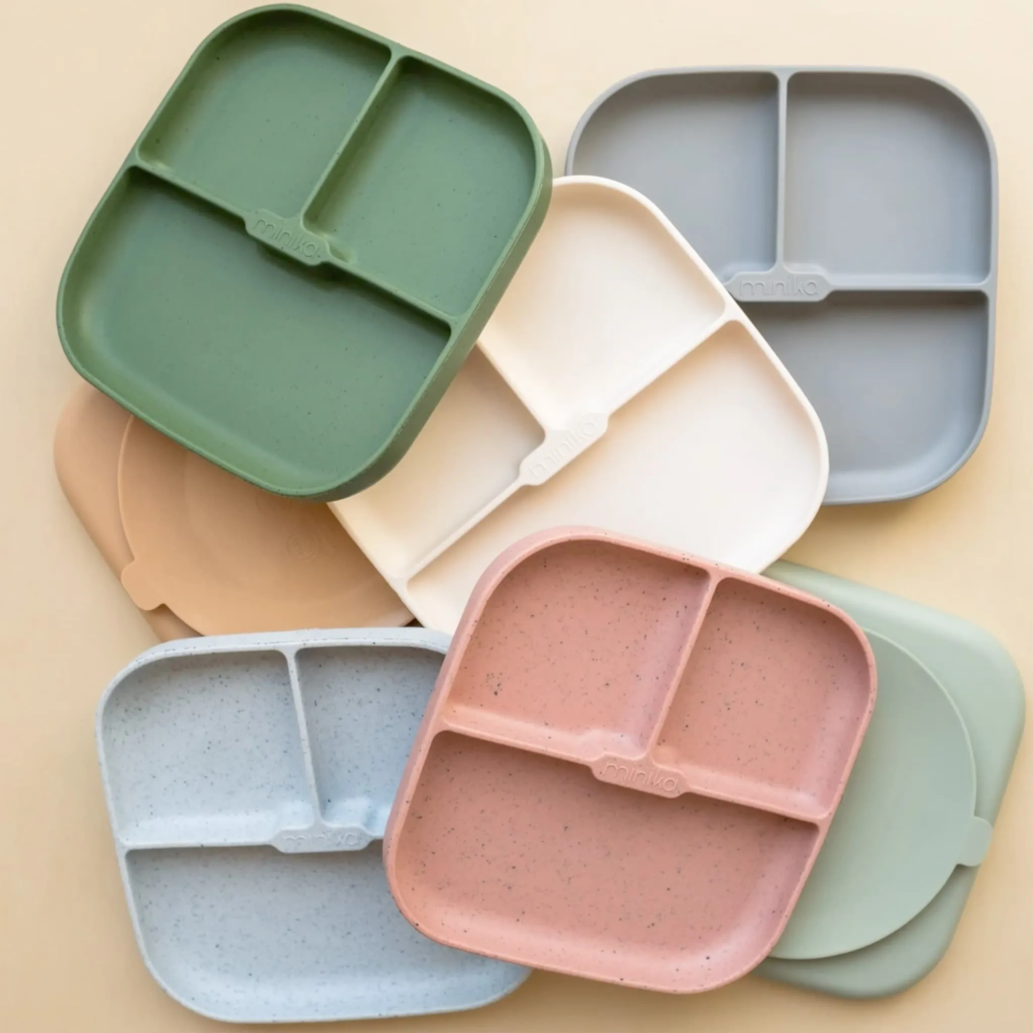 Minika Assiette Antidérapante en Silicone