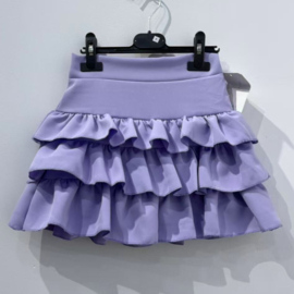 Diva ruffled glow set - lila/wit