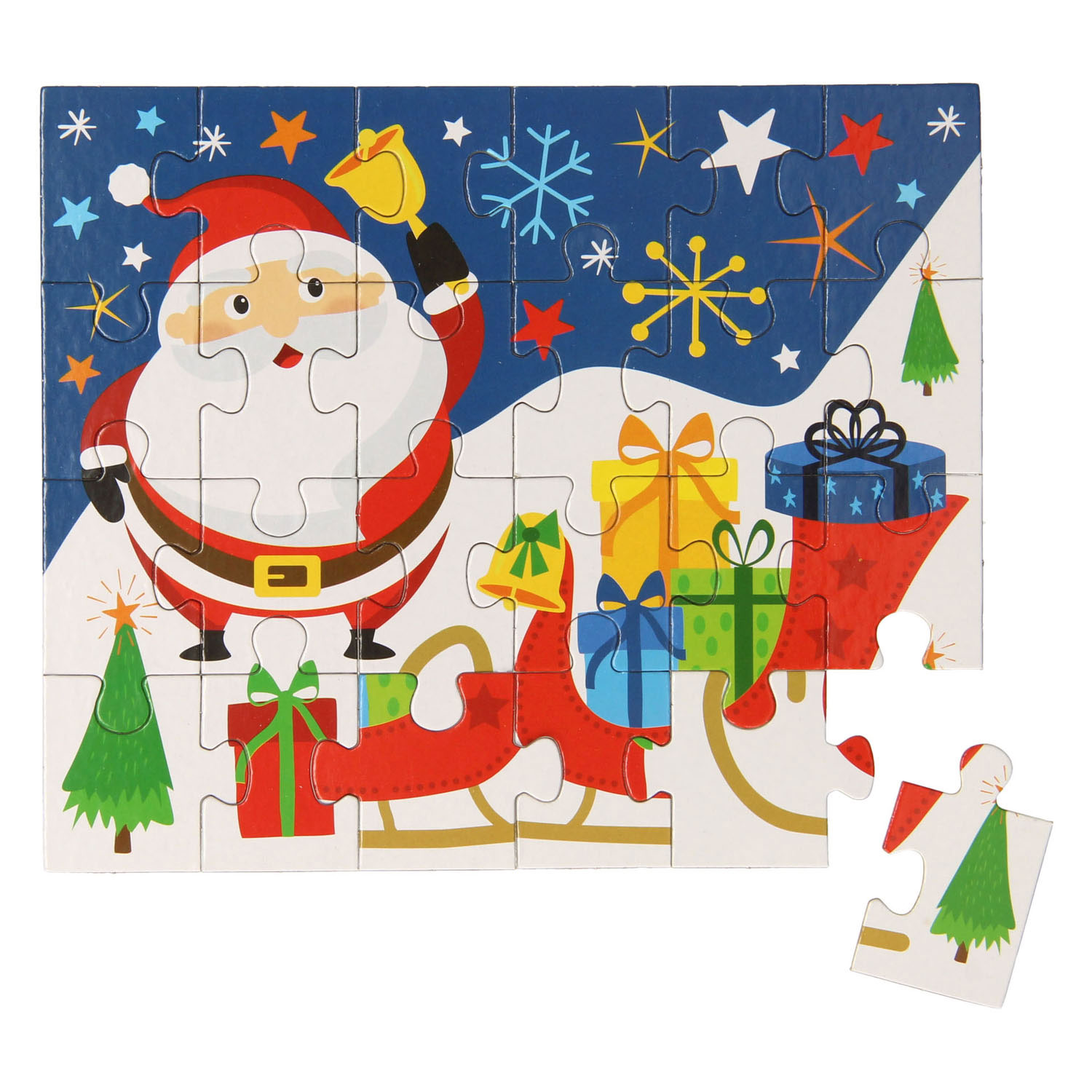 Mini Puzzel Kerst, 24st.