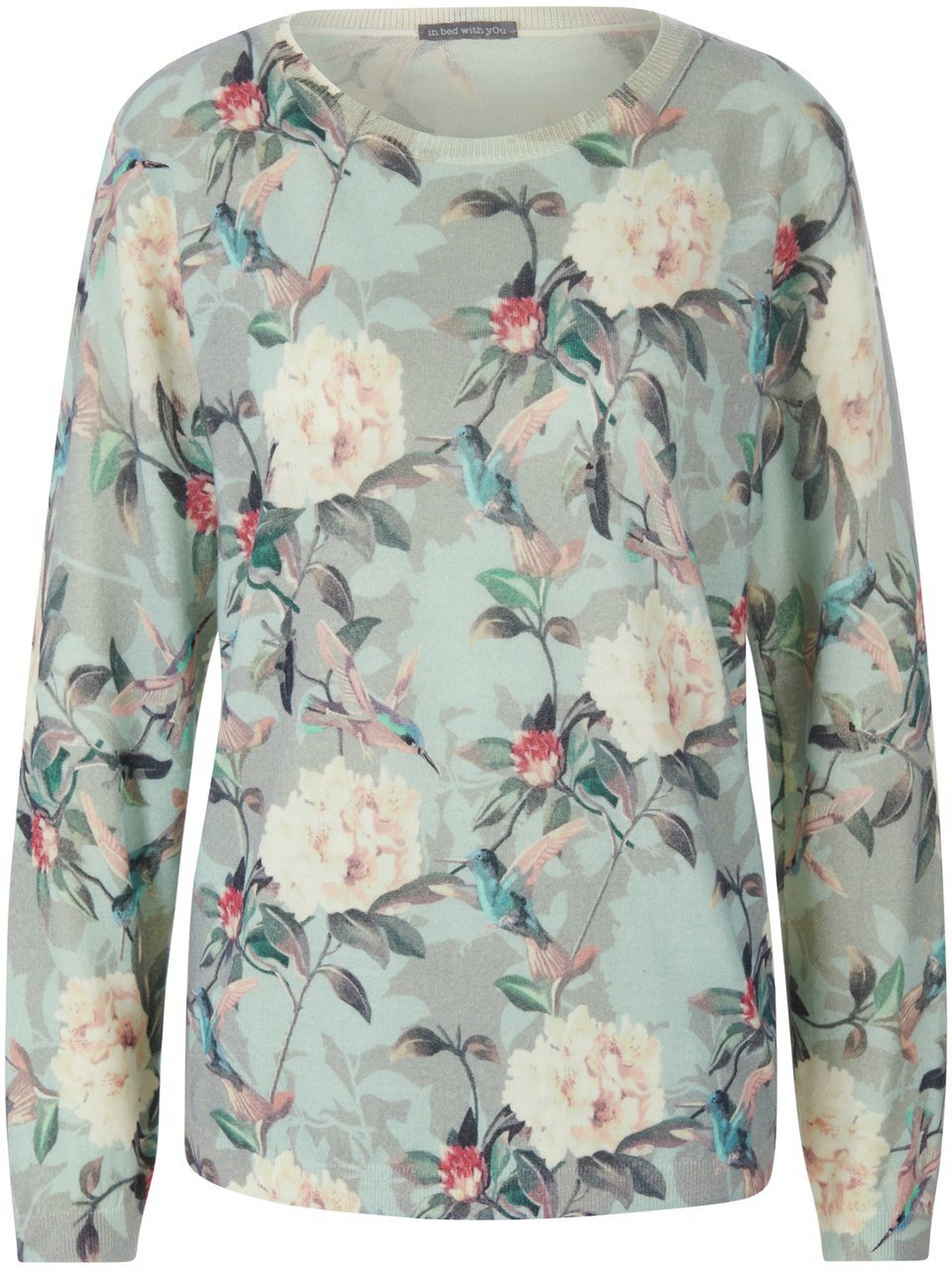 Rundhals-Pullover mit Allover-Muster