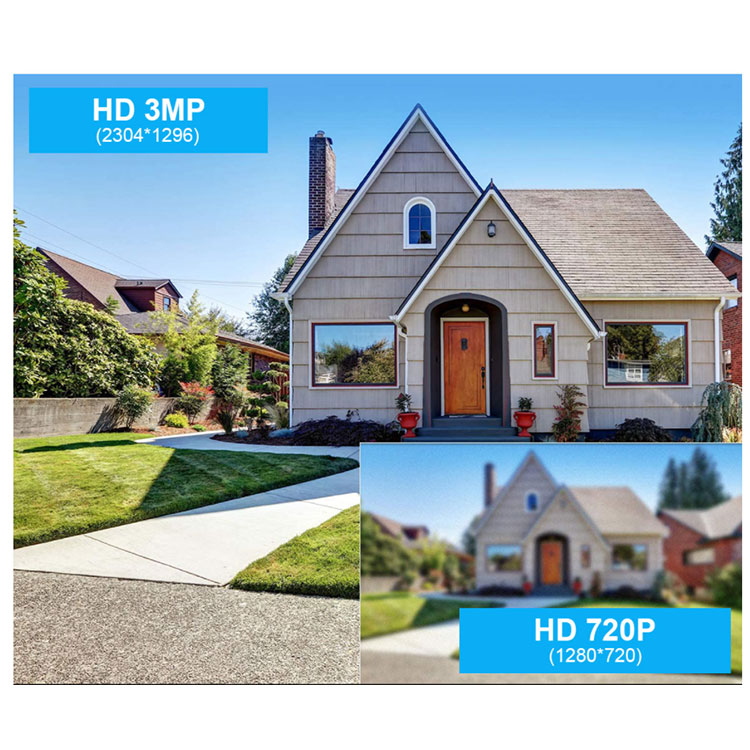 (2MP) 2x WiFi Internet Überwachungskamera HD 1080p mit Station / IR LED's Nachtsicht / Bewegungserkennung / AP / Audio / IP66 (iOS/Android)