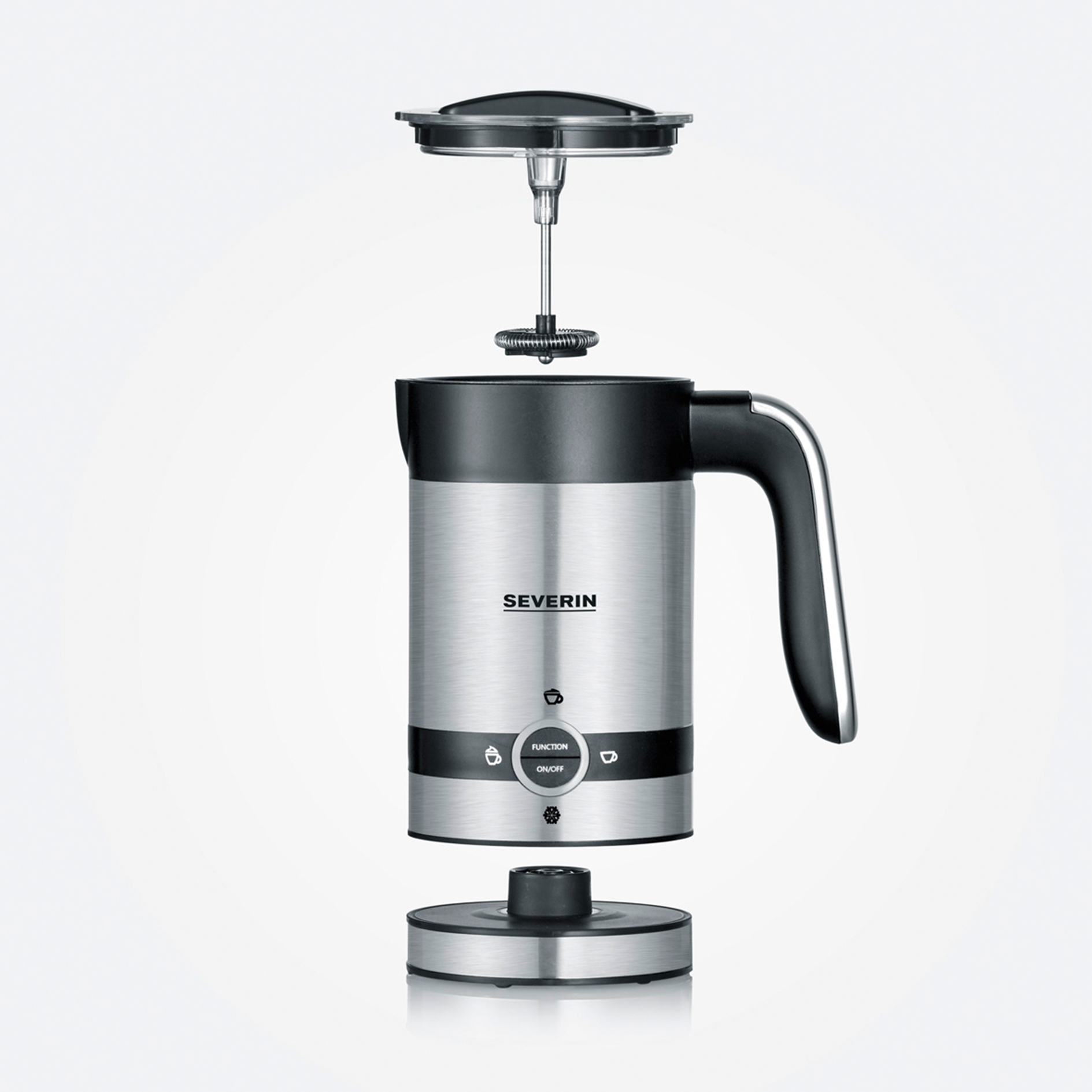 SEVERIN Milchaufschäumer SM 3584 - Edelstahl - 200 ml