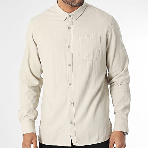 Chemise Manches Longues Dariel 10716298D Beige