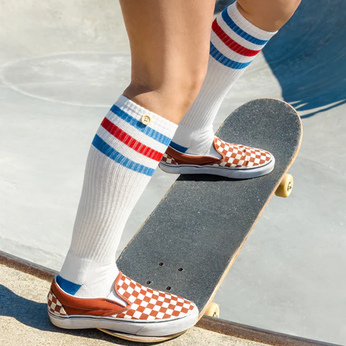 Chaussettes Here comes the sun - Allons Rider blanc