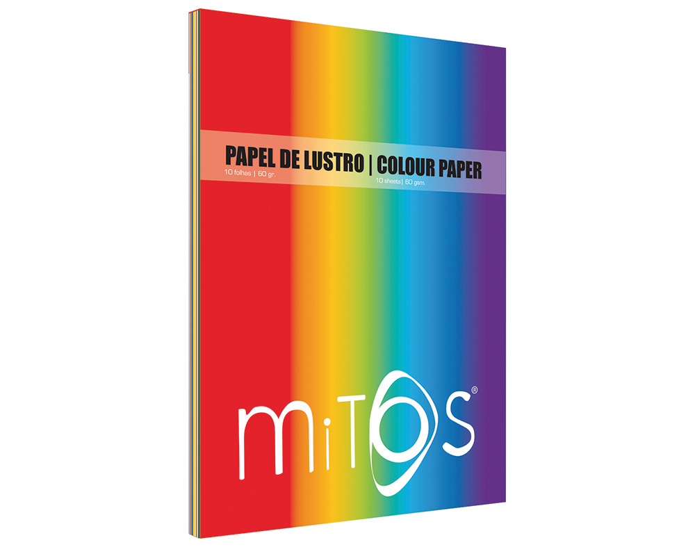 BLOCO PAPEL LUSTRO MITOS 10 FOLHAS