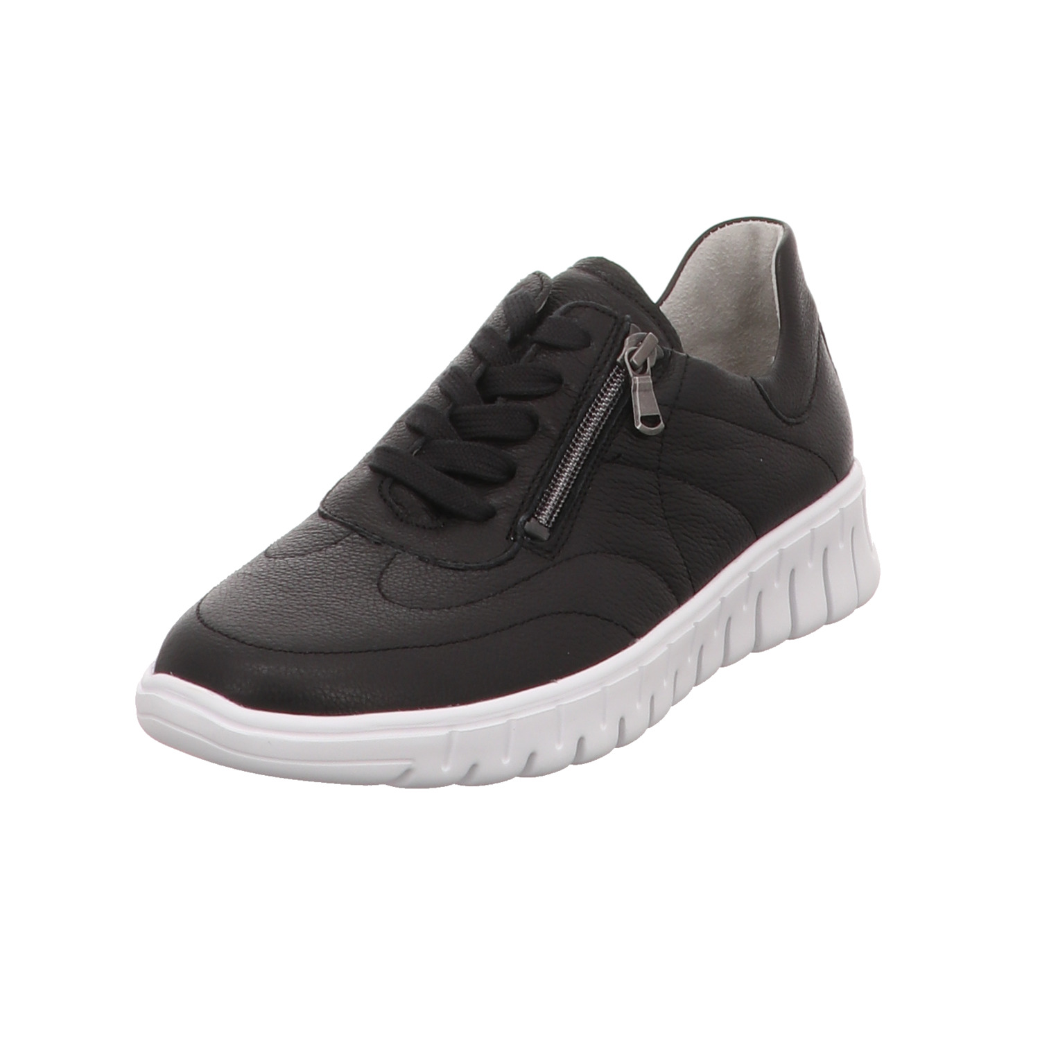 Waldläufer Sneaker schwarz schwarz