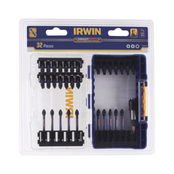 Irwin Impact Pro schroefbitset 32-delig Heavy-duty (inclusief schroefbithouder)