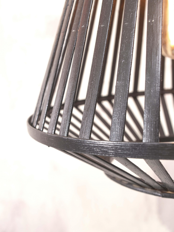 Good&Mojo Merapi hanglamp Ø30 naturel/zwart