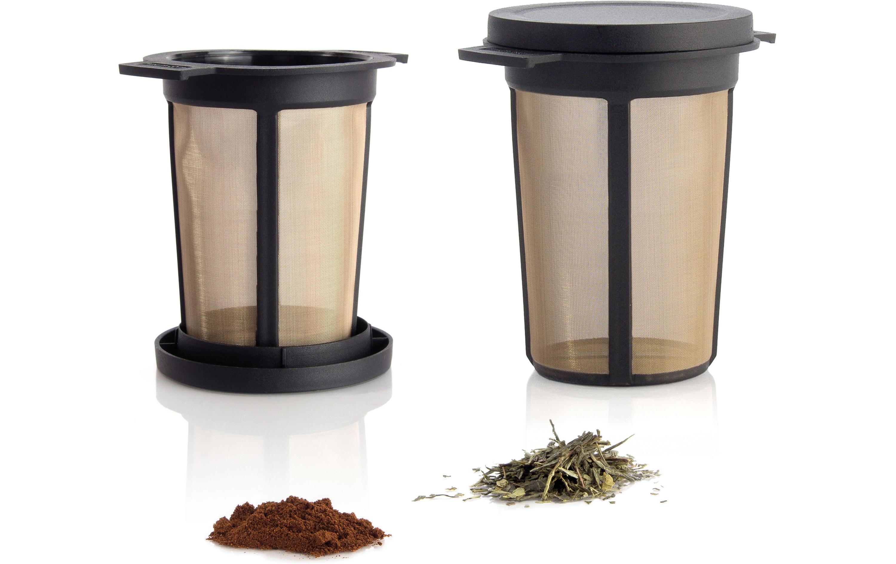 Teefilter-System Brewing Basket L SchwarzDauerfilter mit Edelstahlgewebe