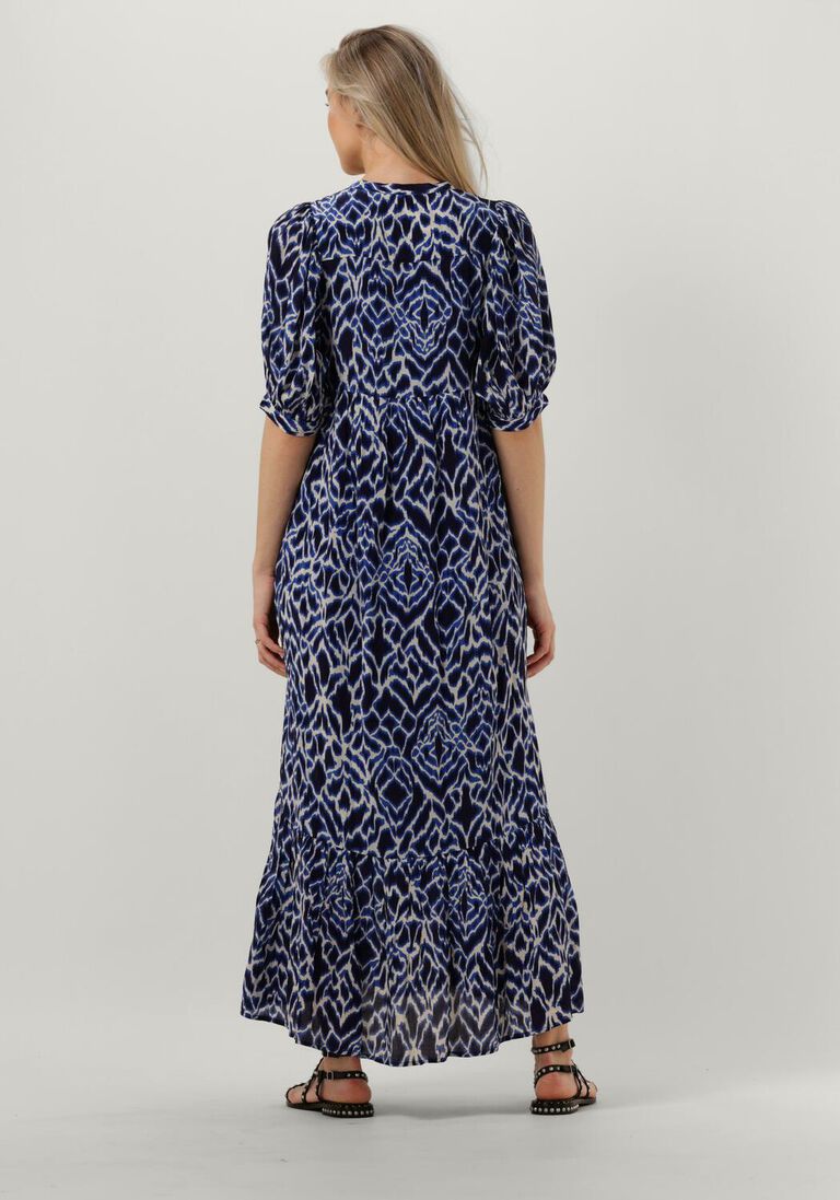 MOLIIN blauwe moliin maxi jurk lucille