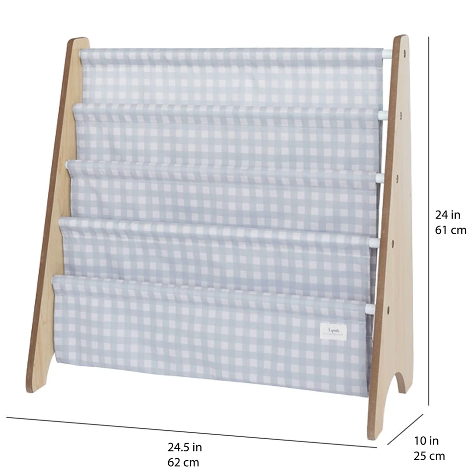 3 Sprouts - Bogreol - Gingham Blå