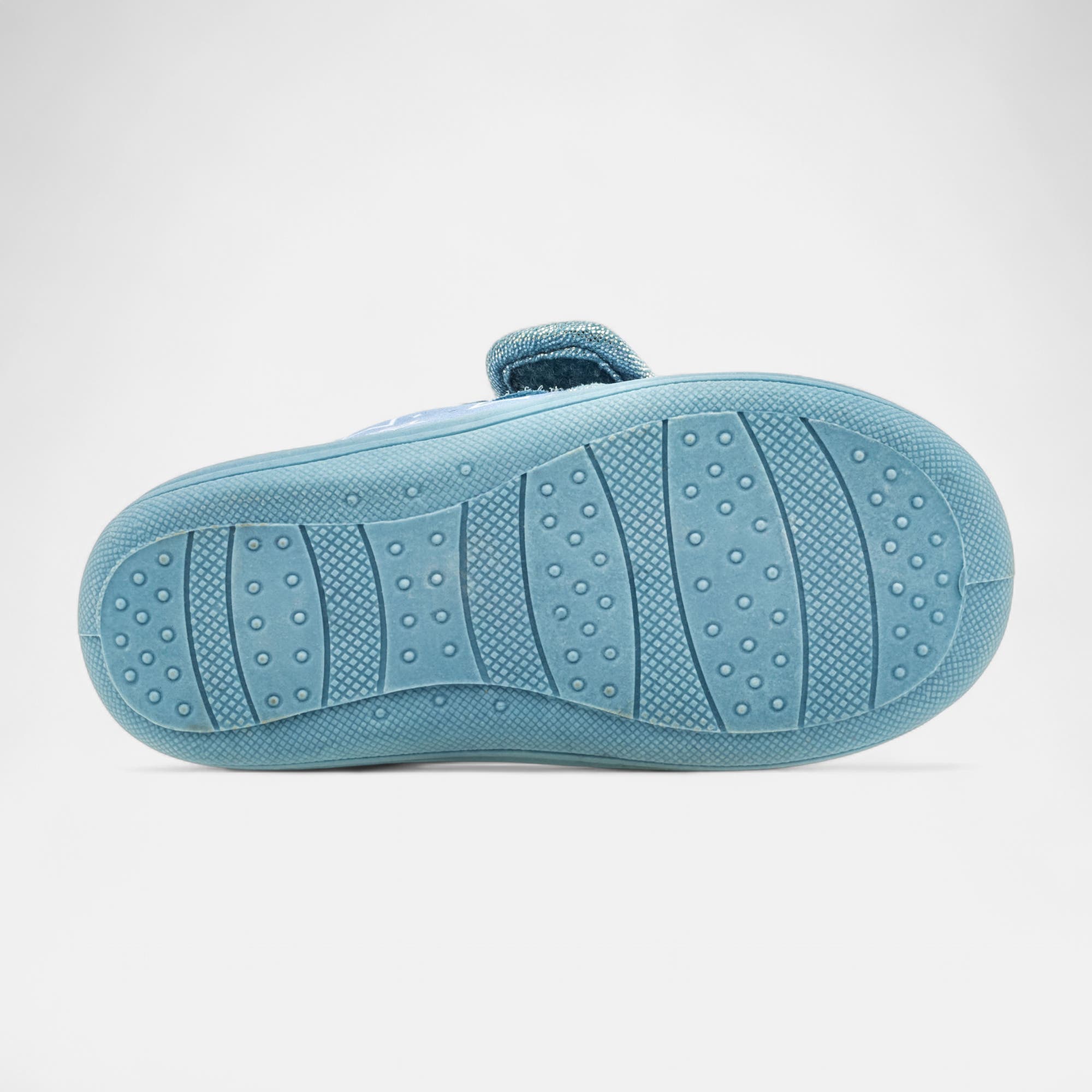Pantoufles attaches velcros Fille bleu