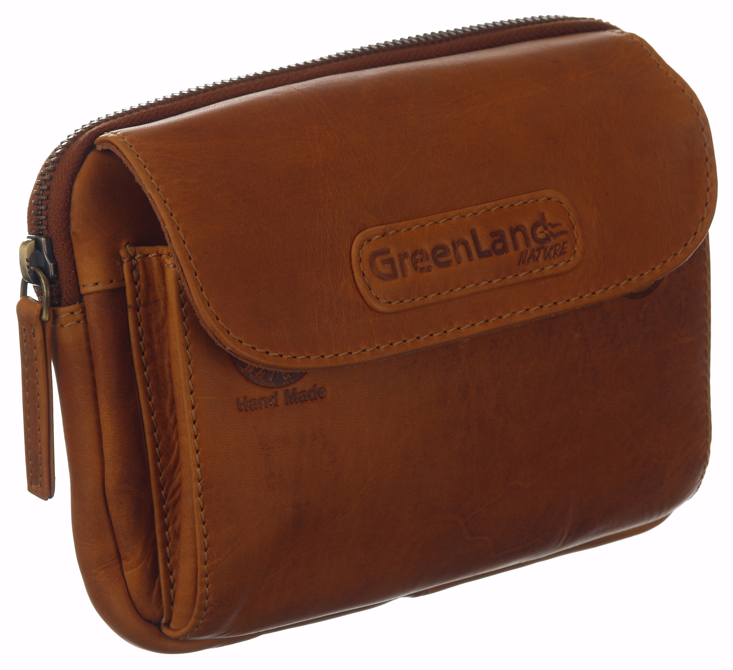 GreenLand Nature Gürteltasche »Soft&Safe« aus Kalbsleder mit RFID Technologie