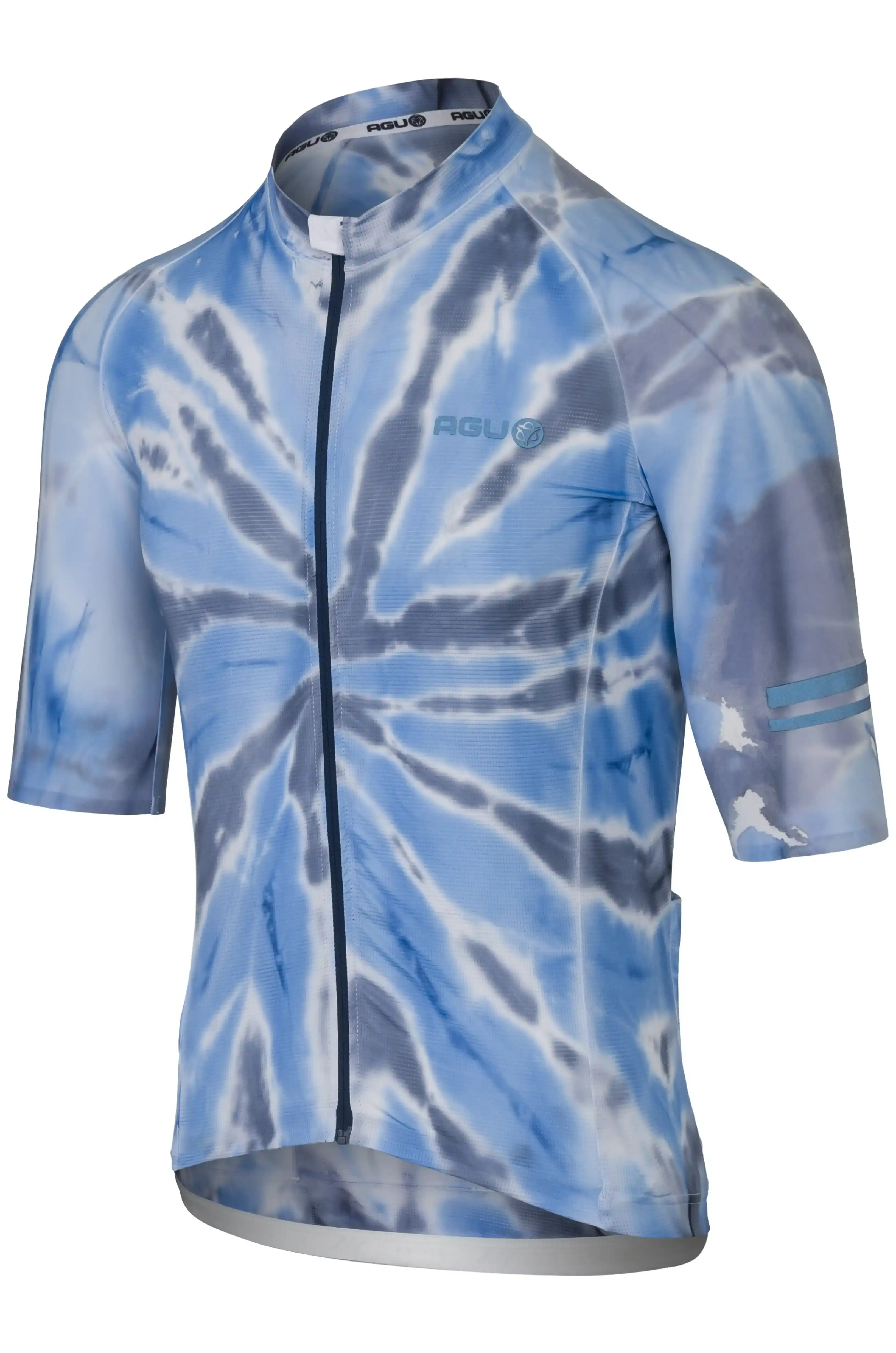 AGU Classic Breakaway Fietsshirt Korte Mouwen Blauw/Zwart/Wit Heren