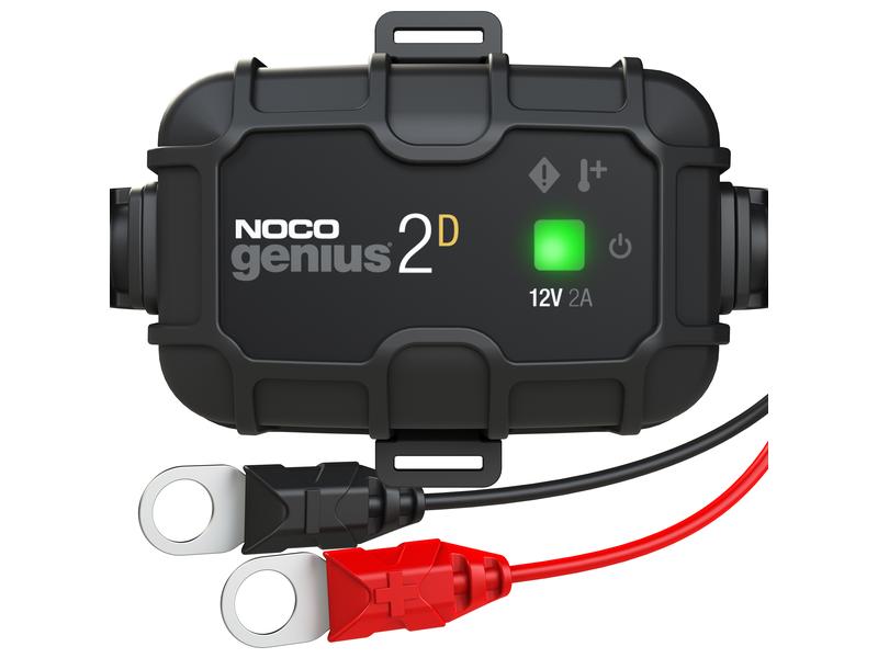 Noco Batterieladegerät GENIUS2DEU 12 V, 2 A Direktmontage Ladegerät für 12 V Autobatterien